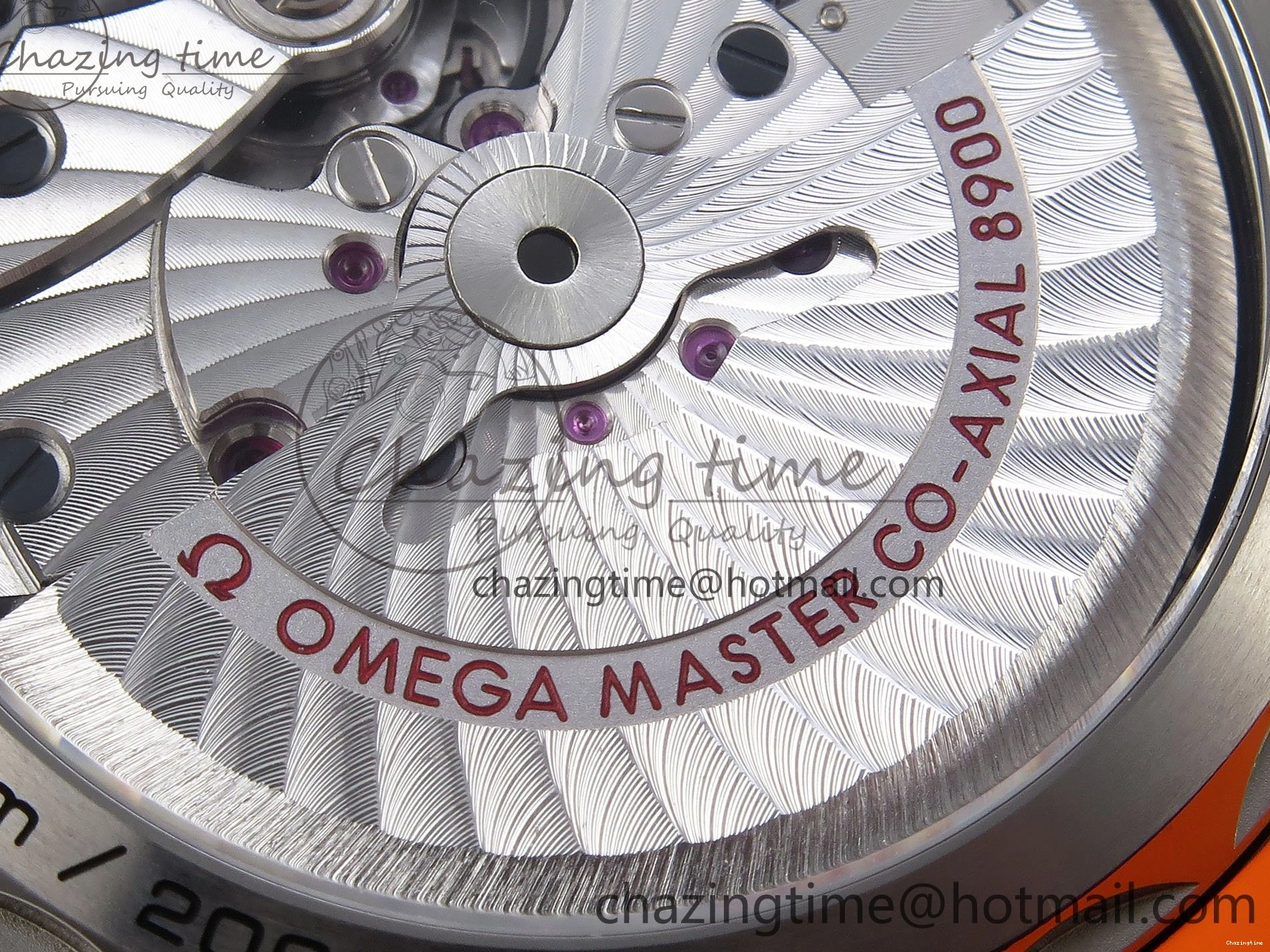 0227 Comfortable Planet Ocean 43.5mm SS VSF 1:1 Best Edition Black Orange Bezel Gray Dial on Nylon Strap A8900 Super Clone V 7730